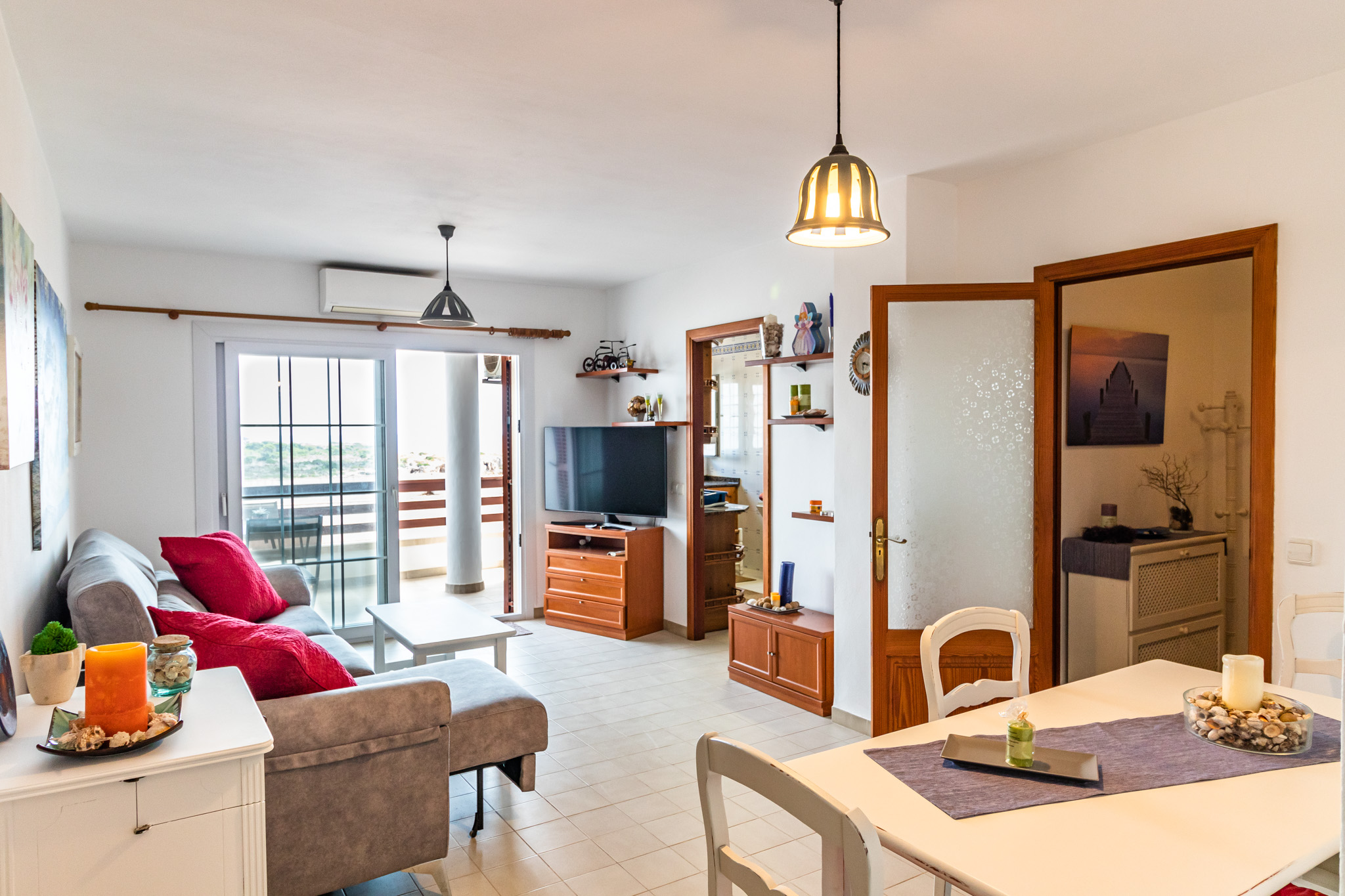 3 Zimmer Wohnung in Cala Figuera mit Meerblick